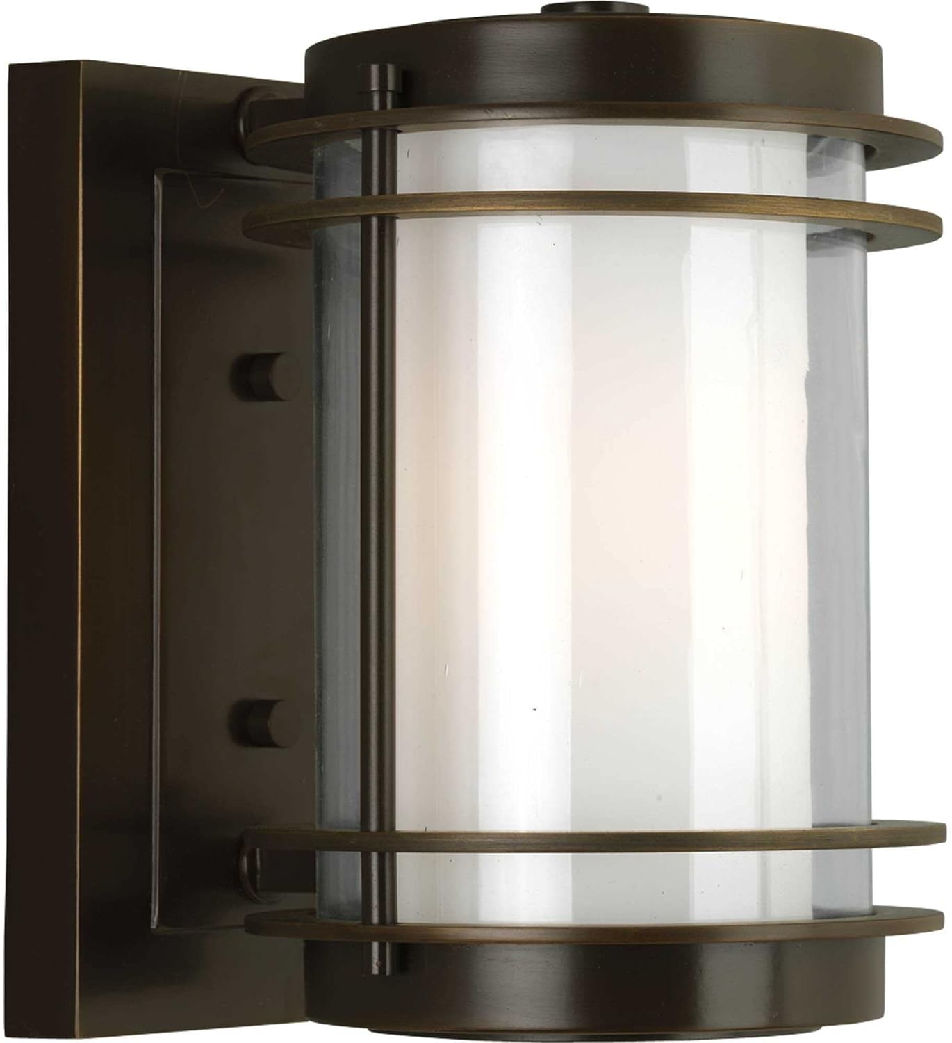 Penfield Collection 1-Light Outer Clear Glass Modern Outdoor Small Wall Lantern Light Oil Rubbed Bronze