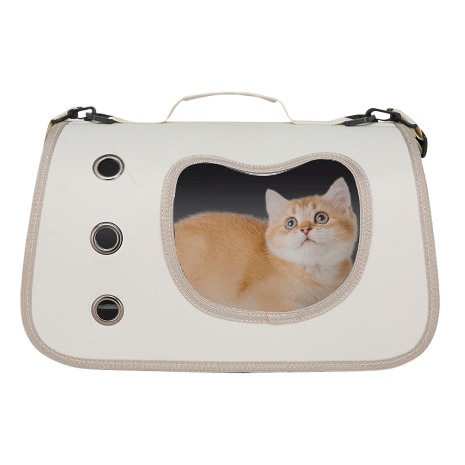 Borsa Trasportino Per Animali Domestici, Regolabile Sicuro Per Gatti, Trasporto Animali Portatile Soluzione per Passeggiate Picnic Campeggio