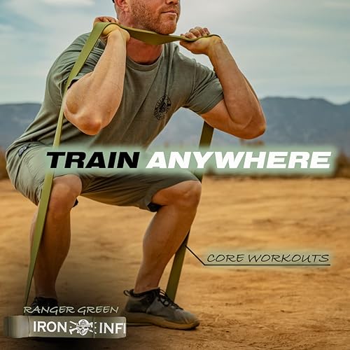 Miniatura 8 de Iron Infidel Bandas de asistencia para hacer ejercicio  Juego de bandas de resistencia para hombres, ejercicio, entrenamiento, fitness, fuerza,