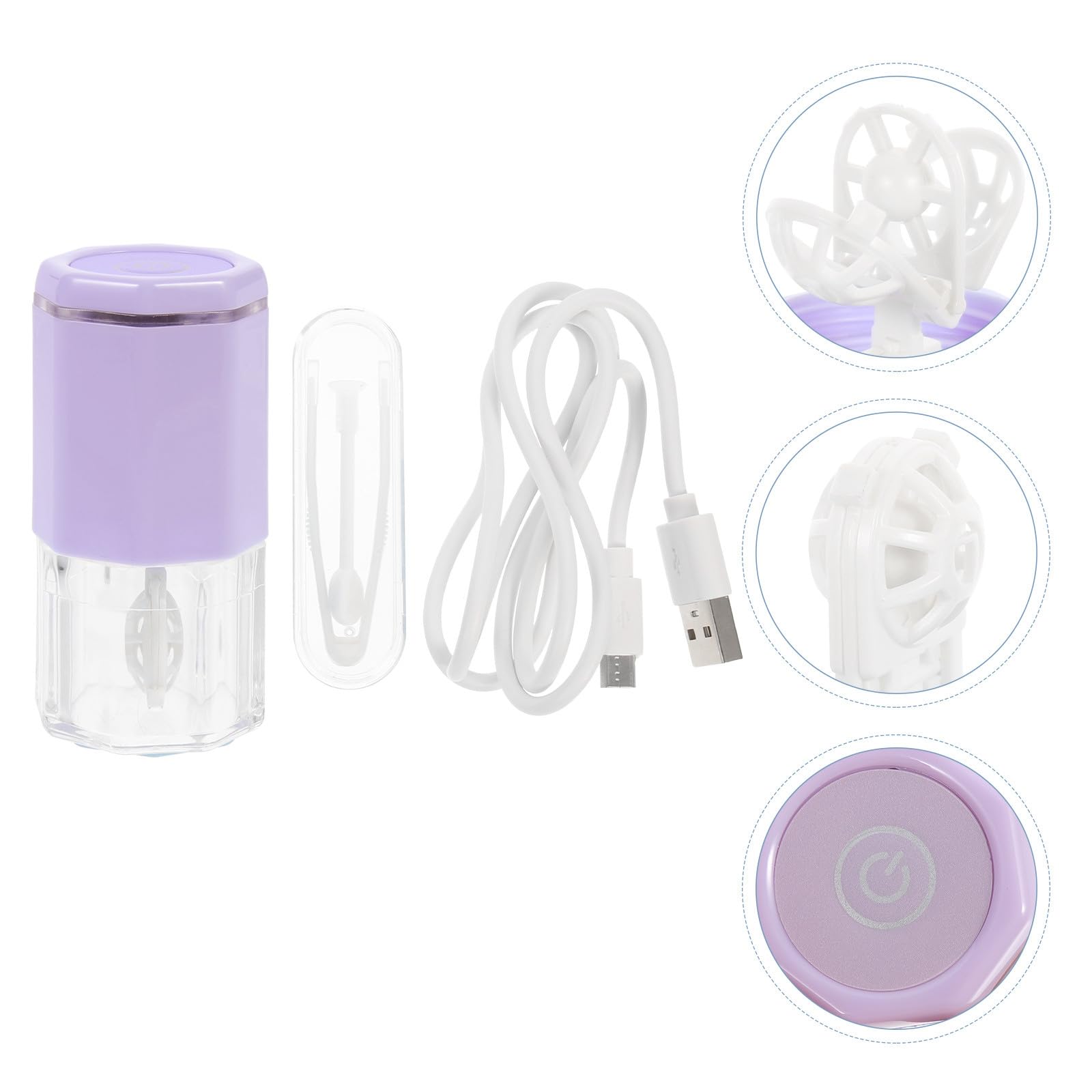 Pulitore per Lenti Elettrico Rotante Ricarica USB in Abs, Macchina Portatile la Pulizia delle Lenti per Casa e Viaggio