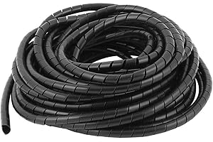 Spiral Cable Wrap for Wires: 20 Ft 1/2" Spiral Wire Wrap Cord Covers