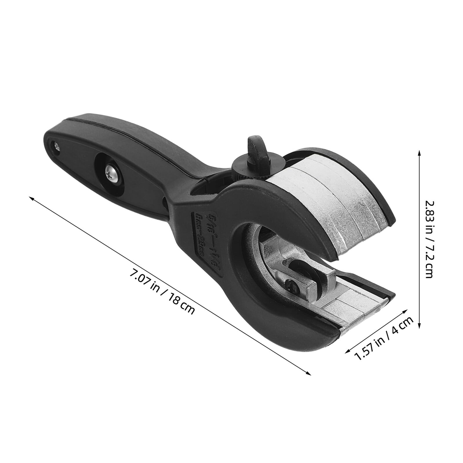 Coupe-tube à Cliquet Manuel Noir 8-29 Mm Roulement, Outil de Coupe de Tuyaux Pvc et Ppr pour Usage Industriel et Professionnel, Coupe-tubes Robuste et Précis, Outils de Coupe
