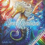 Sea Creatures: Coloring pages with ocean animals and backgrounds (Underwater World)
