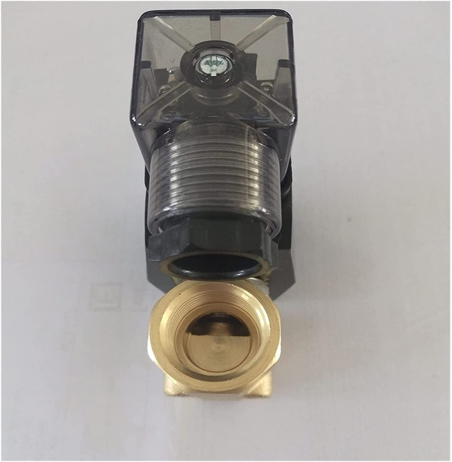 Válvula solenoide 0-7bar 2/2 vías acción Directa N/C latón G1/2 Pulgadas Agua Aceite Aire válvula Sello Orificio 5mm útil(AC 110V)