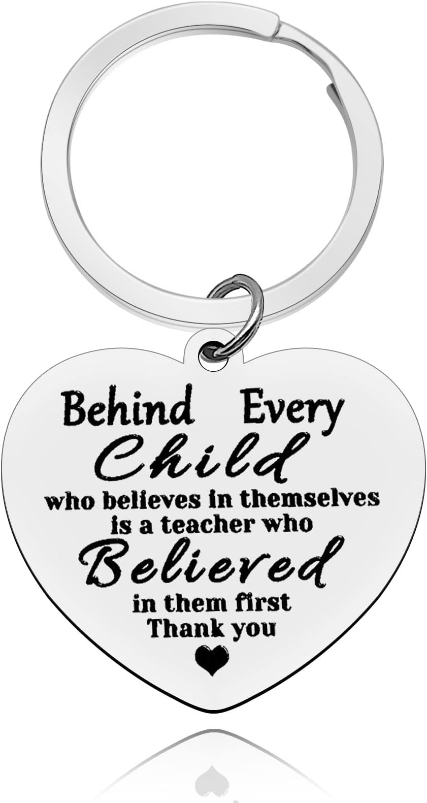 Baipilu Teacher Keyring Gifts Appreciation Keychain Gift for Women Men Thank You Gift for Dance Music Preschool Professor Special Education Teachers Graduation Teacher's Day Christmas Birthday Gifts