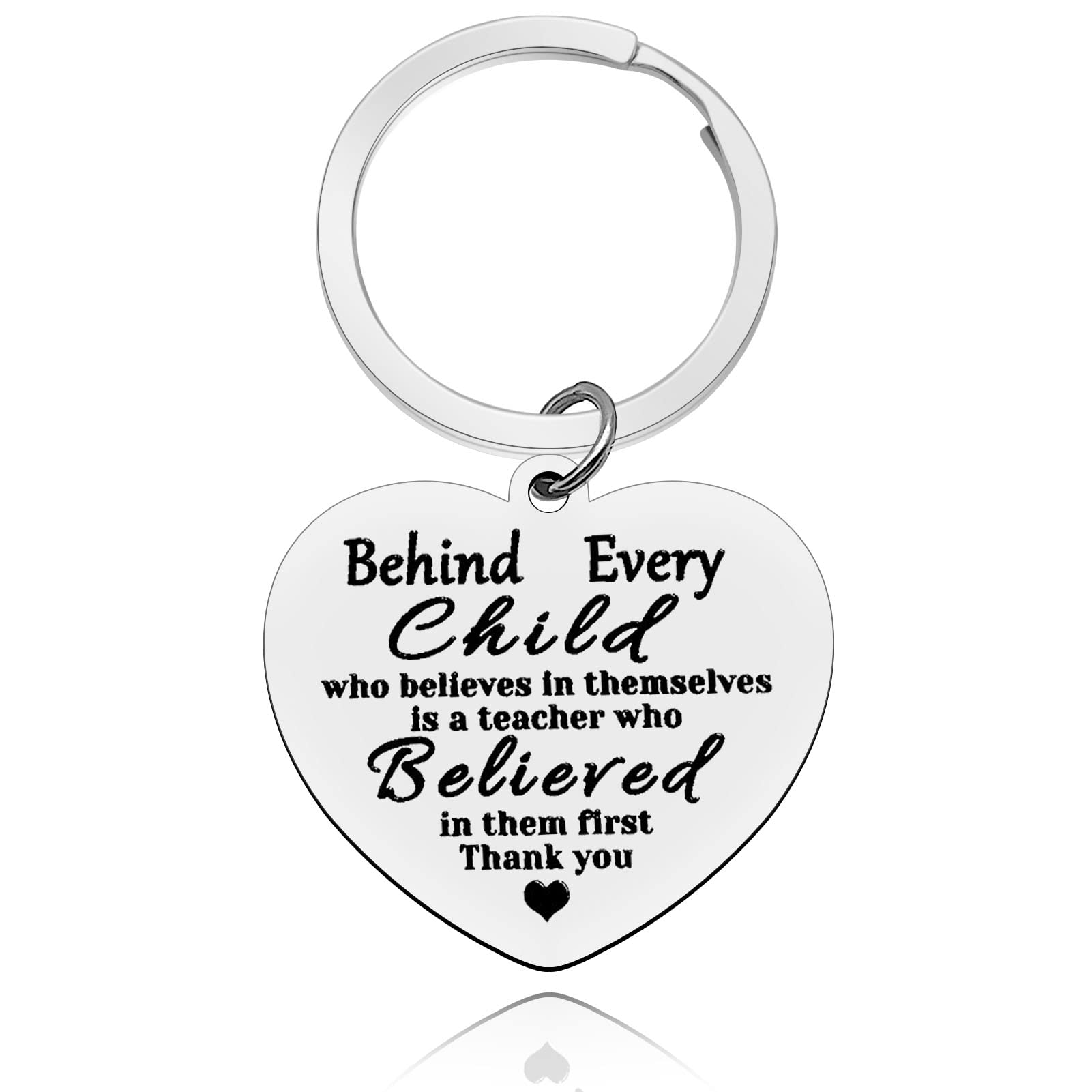 Baipilu Teacher Keyring Gifts Appreciation Keychain Gift for Women Men Thank You Gift for Dance Music Preschool Professor Special Education Teachers Graduation Teacher's Day Christmas Birthday Gifts