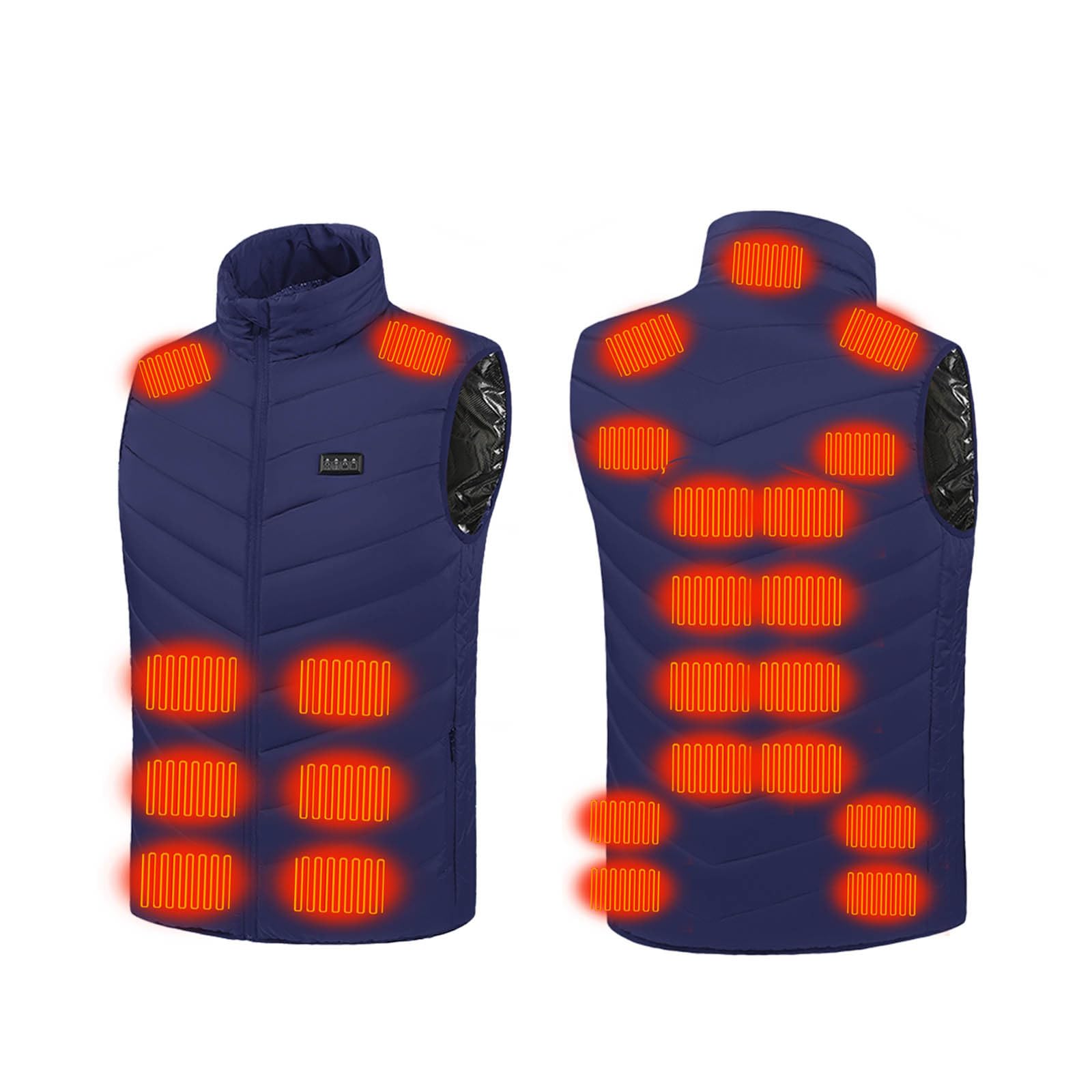 Gilet Chauffant électrique Gliet, Gilet Chauffant pour Le Corps, Gilet Chauffant, 25 Zones de Chauffage, 3 Niveaux de température, Gilet Chauffant Rechargeable par USB, Chauffage électrique