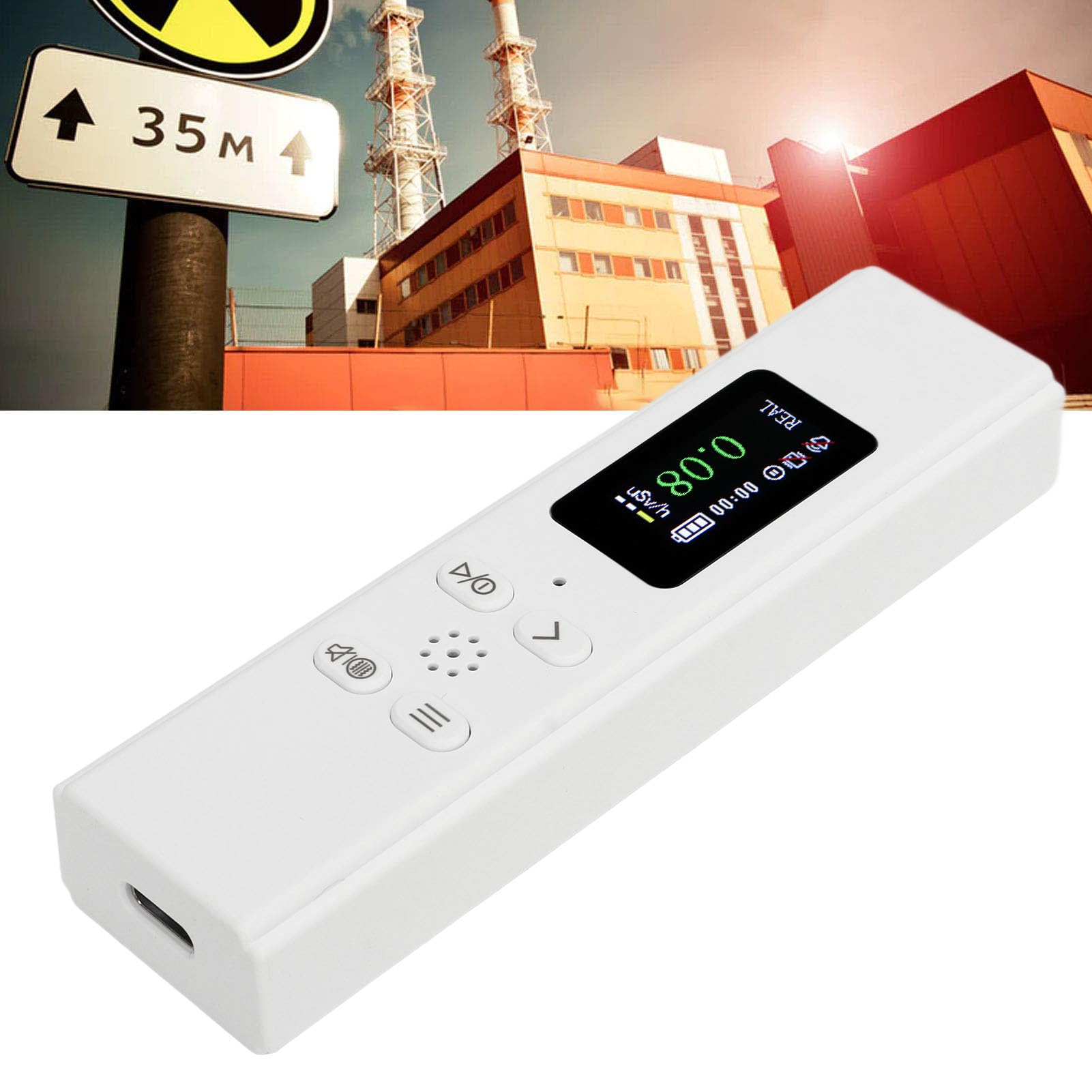 Detector de Radiación Nuclear, Contador Geiger, Dosímetro Personal, Respuesta Rápida, Monitor de Radiación Portátil, Alimentado por Batería