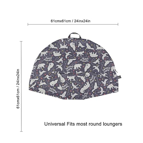 Miniatura 10 de IBraFashion Funda extraíble para tumbona para recién nacidos, funda de almohada de lactancia, suave y cómoda, se adapta a tumbonas Boppy (beige,