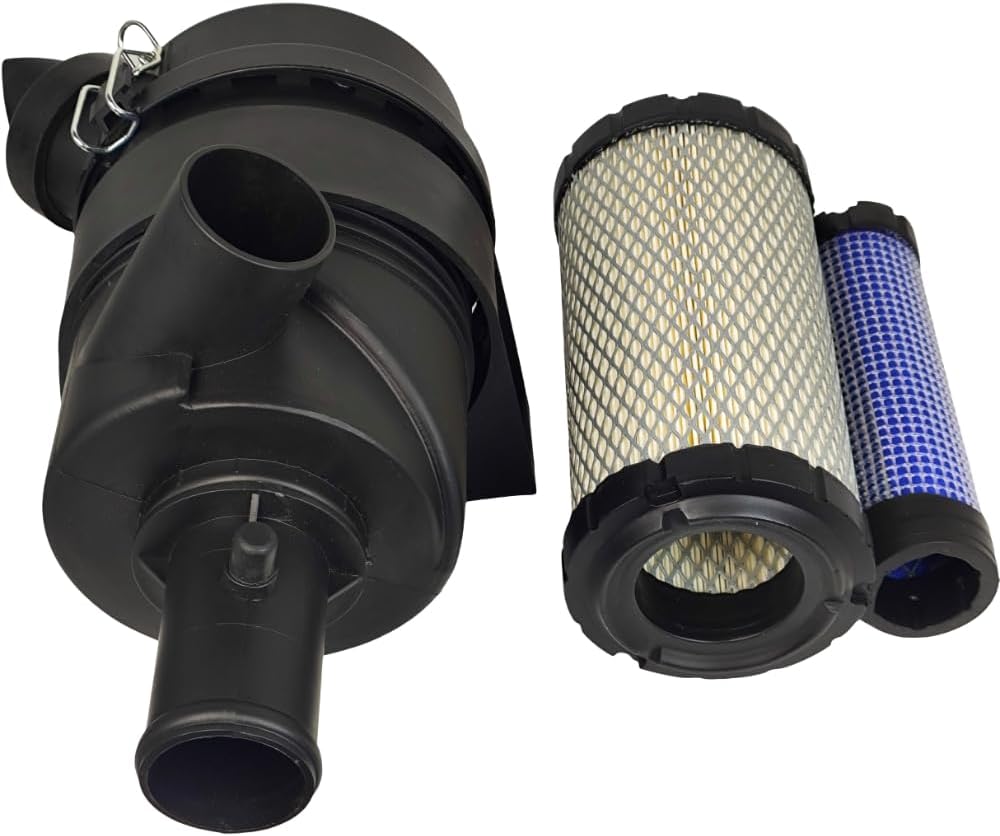 Air Cleaner Housing Assy Compatible with Kubota D1105 D722 D782 D902 Engine 16659-11221 1G659-11010 Outlet 1.7 inch w/Air Filter
