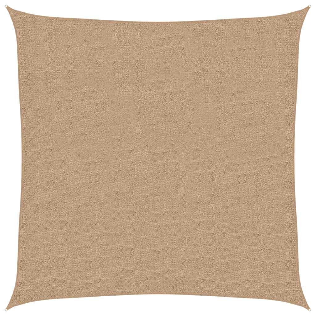 Vidaxl Sunshade Sail 160 G/M² Taupe 4.5X4.5 M Hdpe Garden Sunscreen Canopy