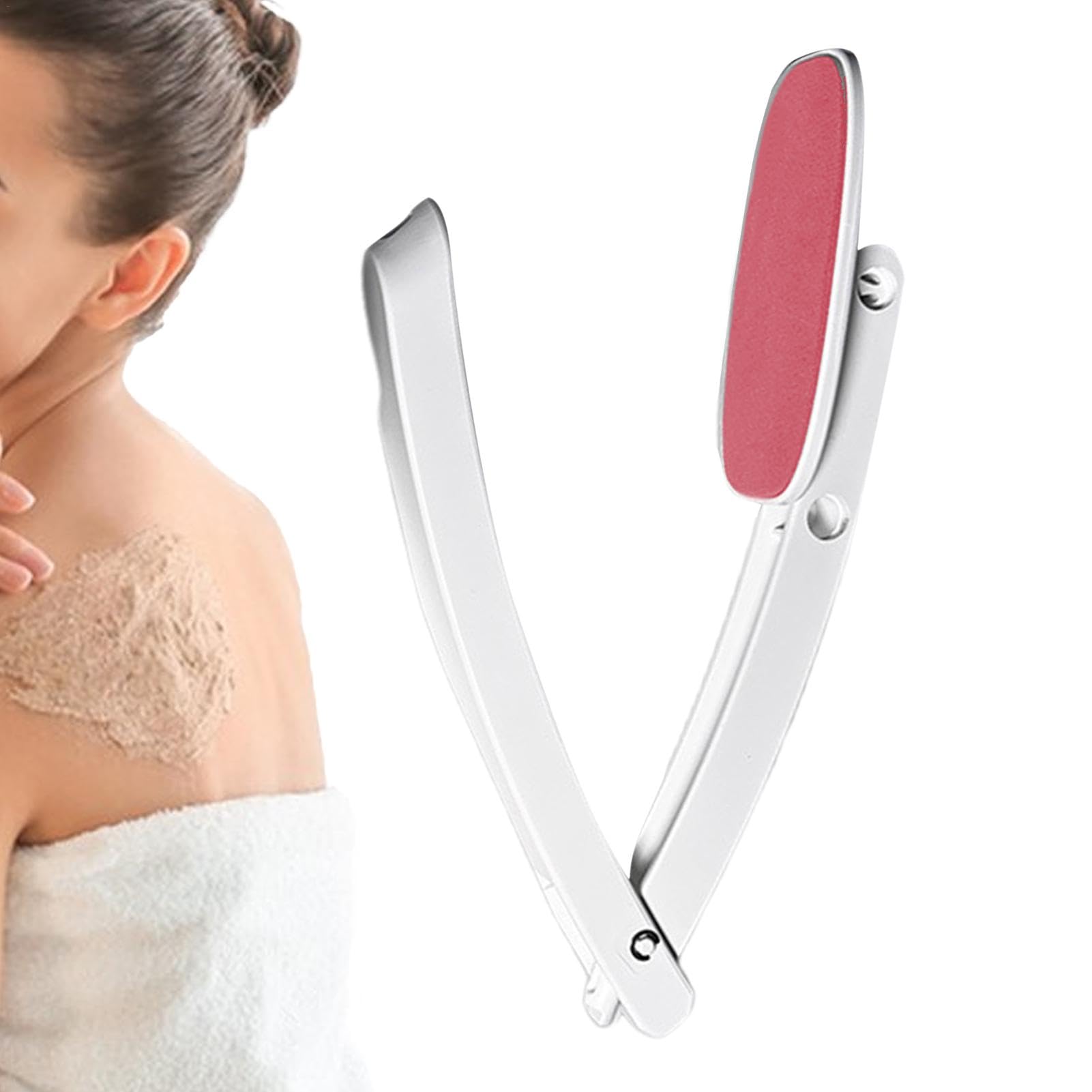 Folding Back Brush for Cream | Back Moisturizer Applicator for Skin Cream & Body Wash,Cream Applicator for Back,Long Handled Lotion Applicator for Medicine,Skin Cream,Sunscreen