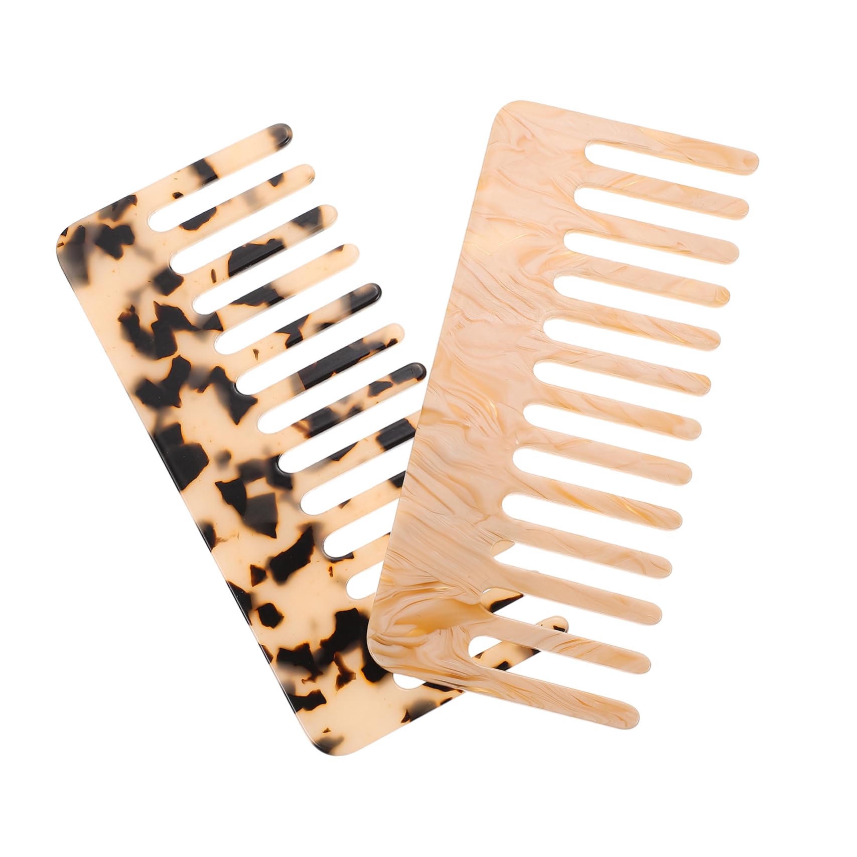 Didiseaon 6pezzi Pettini Creativi Per Acconciature Pettini Antistatici Design Marmorizzato e Leopardato