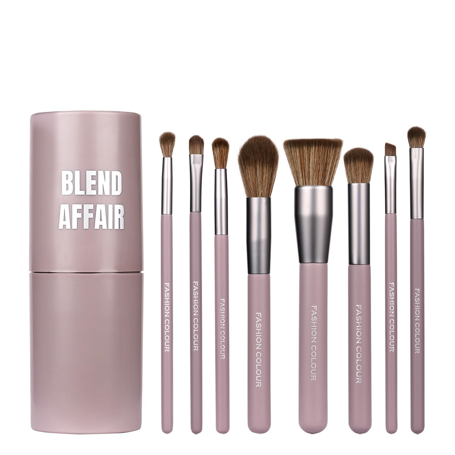 Fashion Colour Blend Affair 8-Piece Makeup Brush Set Professional Vegan Brushes for Face, Eyes & Contouring | Cruelty-Free, Recyclable, Ultra-Soft Bristles | Makeup Kit with Brush Holder Box-image-29