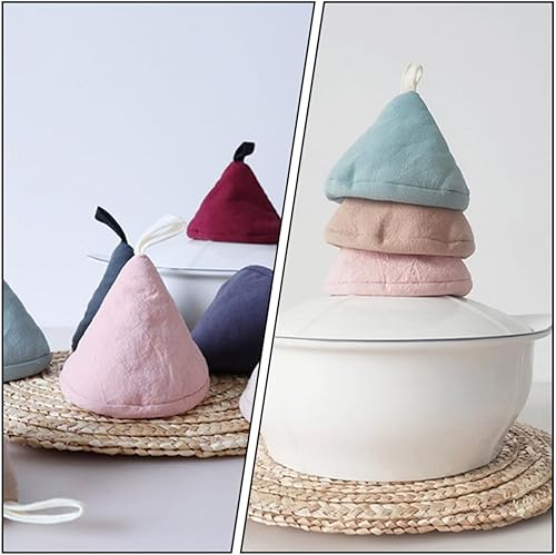 Miniatura 9 de Cabilock Juego de 4 fundas triangulares para mango de olla estilo japonés, cubiertas de agarre de cocina para platos calientes, mini almohadillas