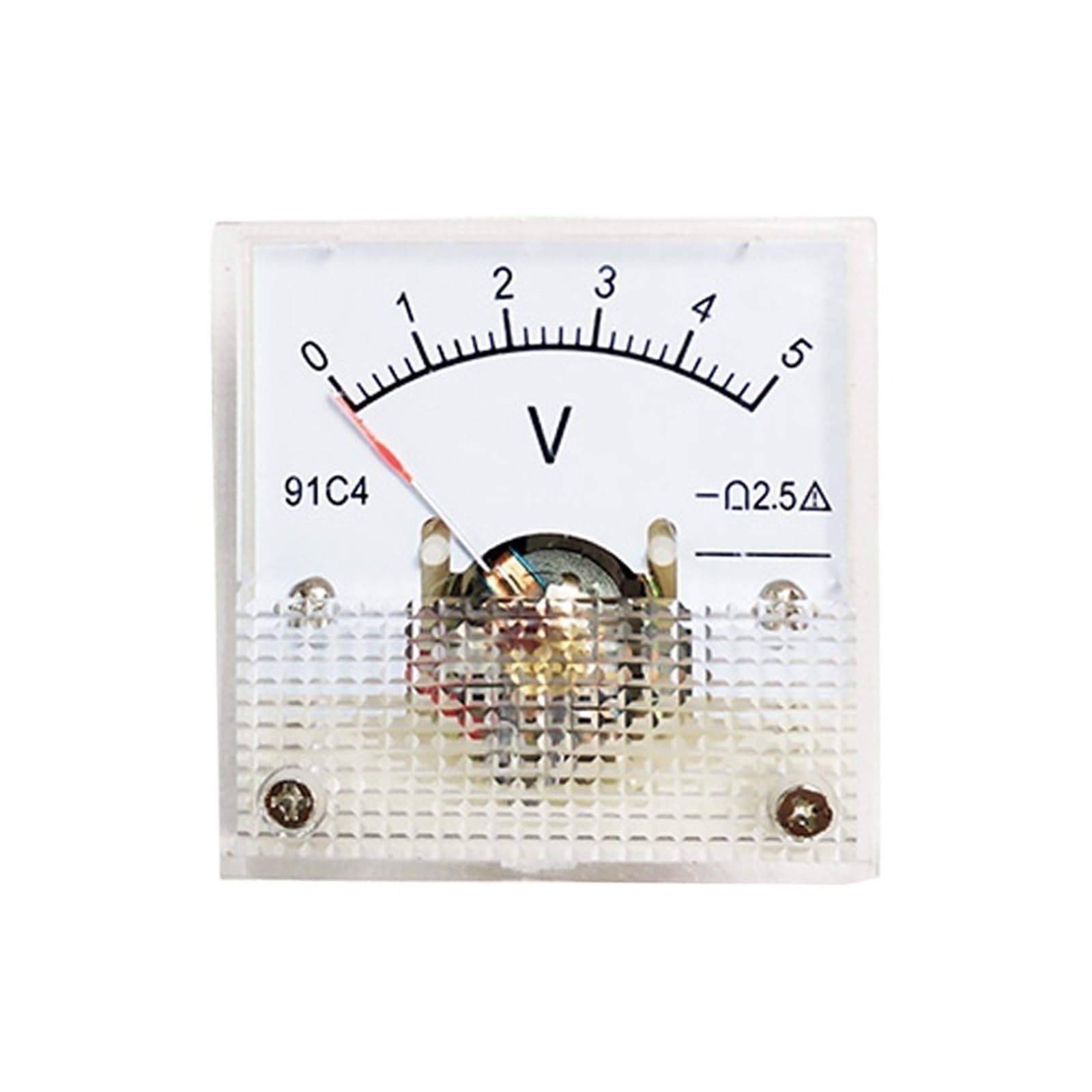 Voltmètre à panneau mécanique 91C4 DC 10V à lecture instantanée