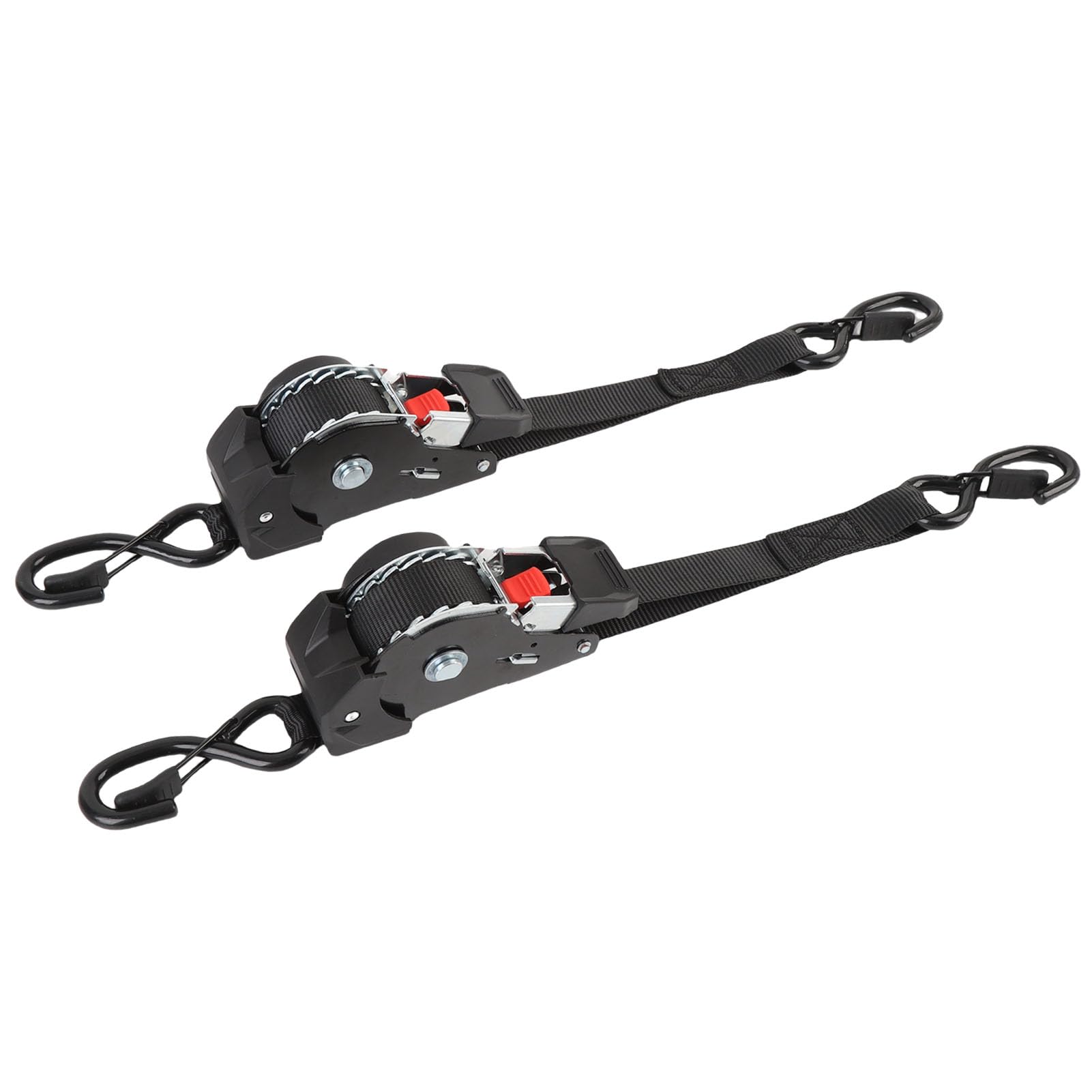 Ausla Spanngurte für Boote, Einziehbare Ratschengurte, Hochdichtes Nylon mit S-Haken, 1760 Lbs Bruchlast für Bootsanhänger, Jet-Ski, ATV-Transport