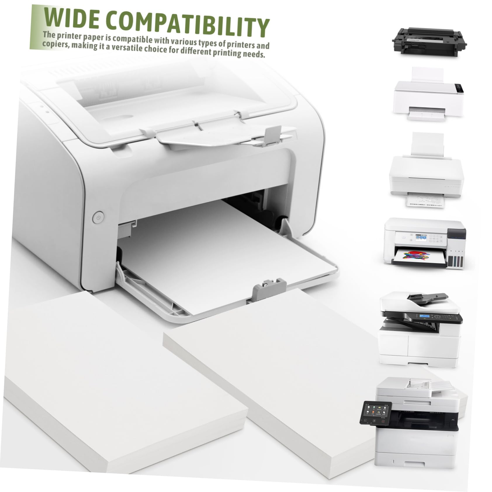 Kopiererpapier A4 100 Blatt Beige Stoff mit Glatter Oberfläche und Weiter Kompatibilität für Kleines Büro Geeignet
