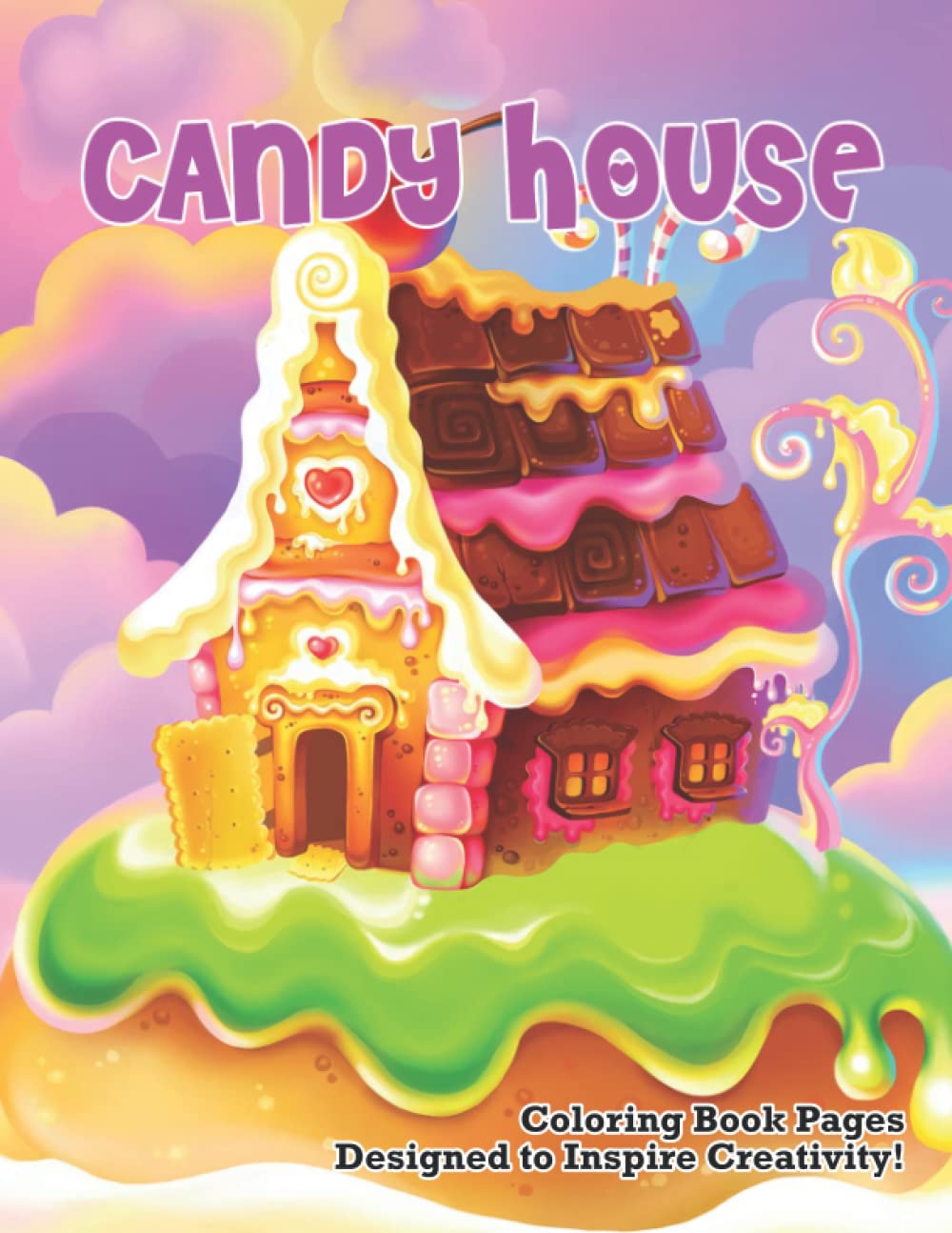 Buy Candy House Coloring Book Pages Designed To Inspire Creativity