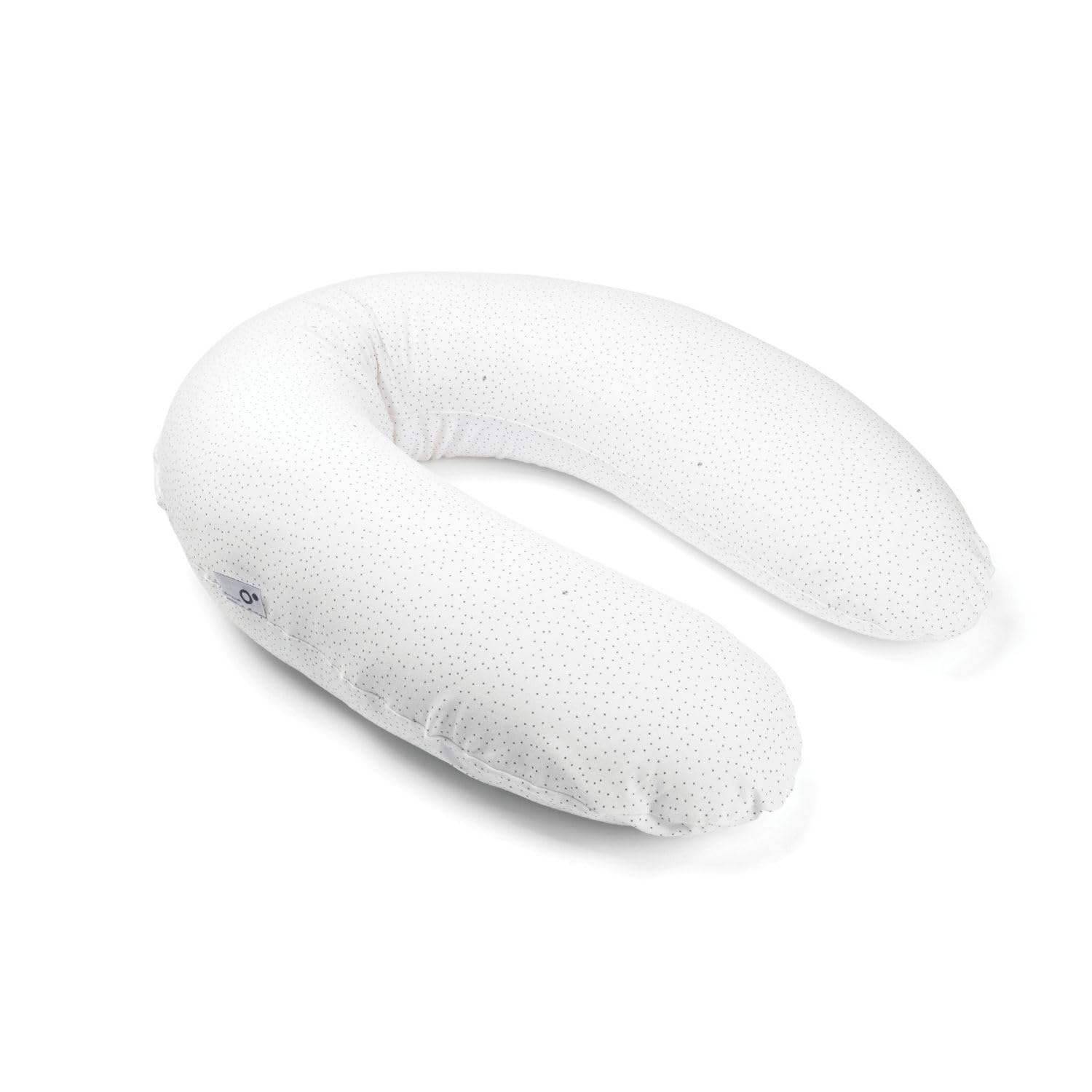 doomoo Coussin de Grossesse & Coussin Allaitement Buddy - Ultra Confort pour Dormir Pendant la Grossesse - Soulage Dos, Jambes et Ventre - Housse Tissu Bio & Oeko-​Tex, Silver Dots