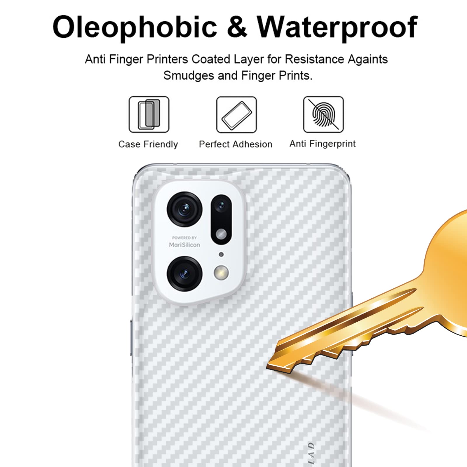 GIOPUEY Pellicola Protettiva Retro per iPhone 13, [4 Pezzi] 0.1mm (H9u