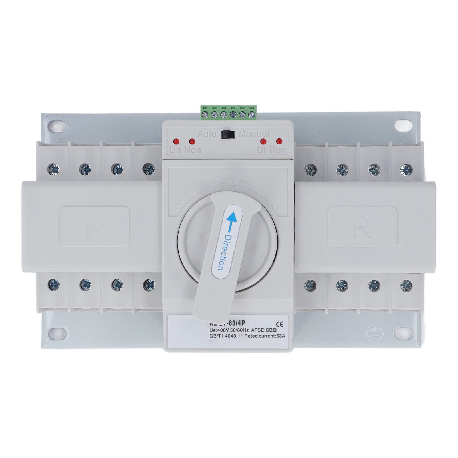 Automatischer Dual-Power-Transferschalter, Kompakter, Zuverlässiger Umschalter für Häuser und Fabriken, 4 Pole, 63 A, 400 V