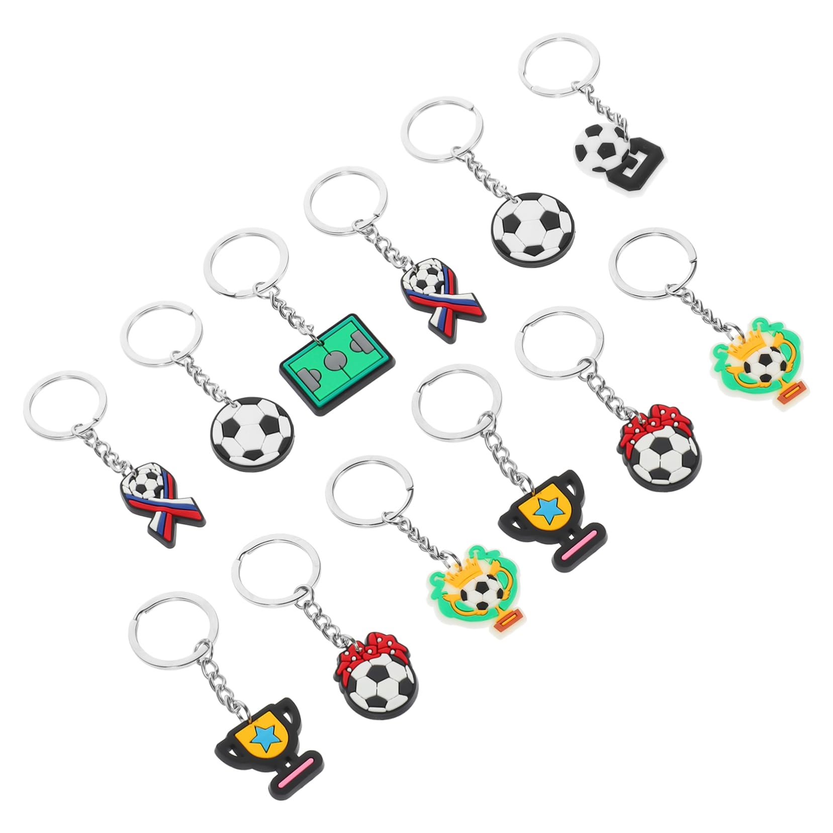 Toddmomy Llavero Pelota Deportiva Llavero Portatil De Futbol Recuerdo De Futbol Mochila De Fútbol Colgante De Mochila De Fútbol Delicado s Hierro