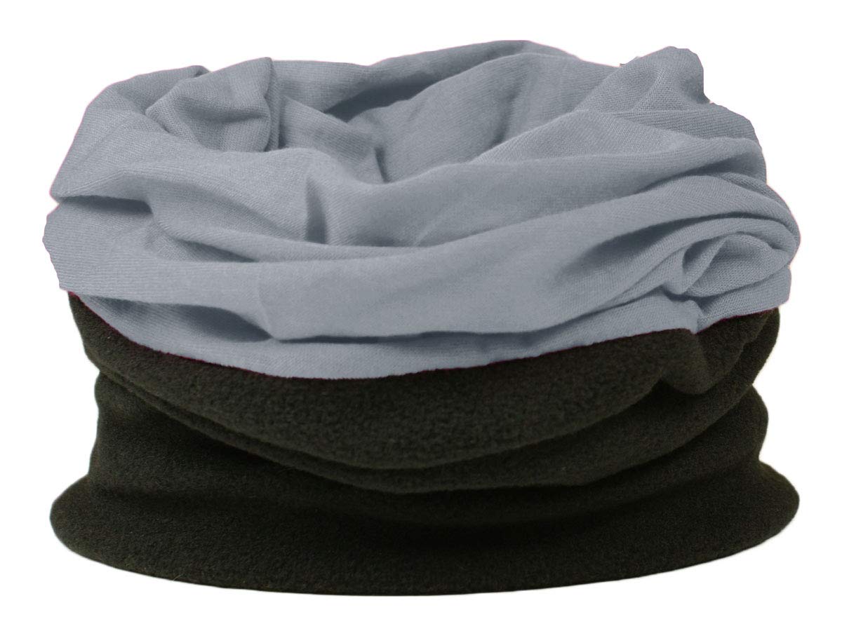 Multifunctional snood for men. Scarf, hat, neck warmer, hood, balaclava with fleece section