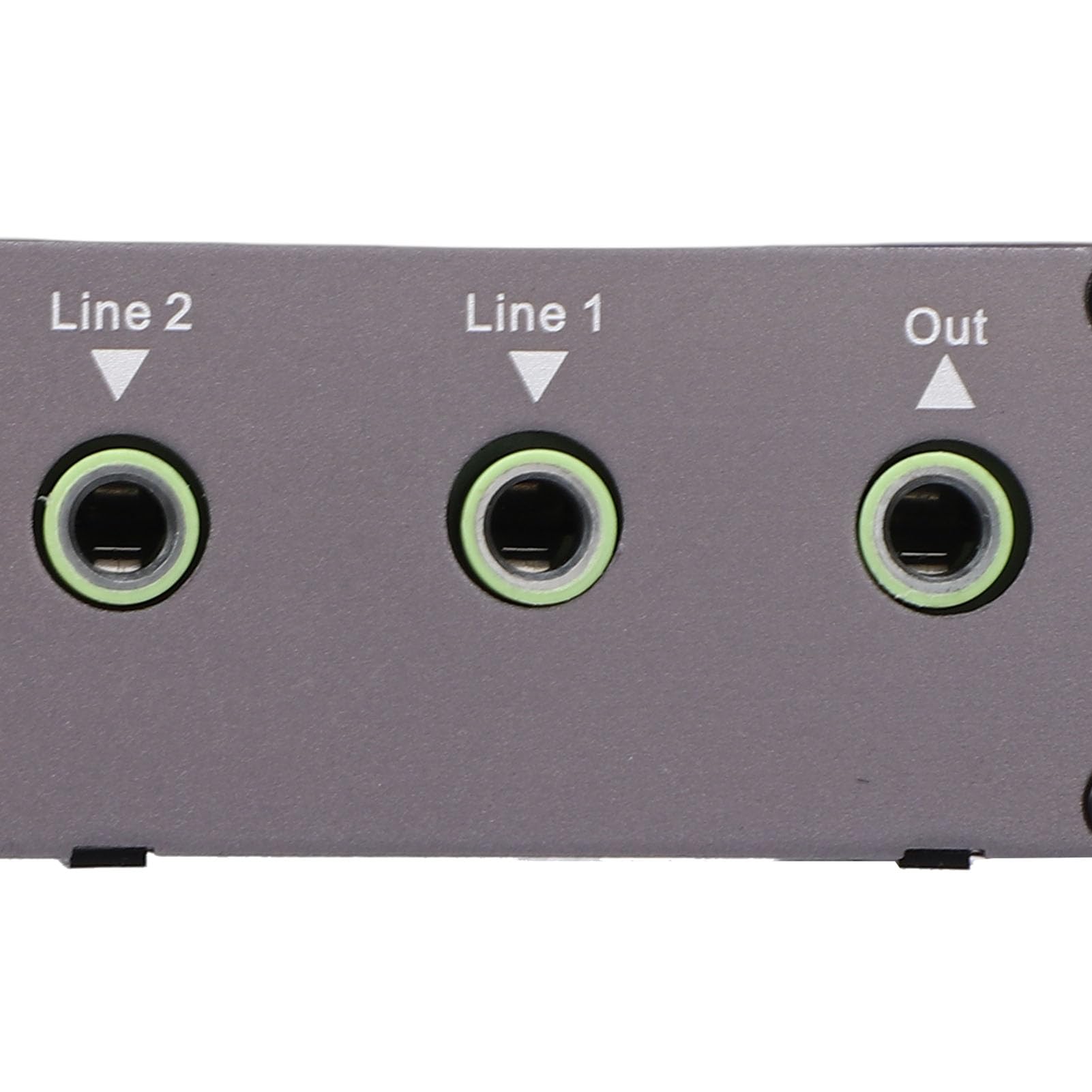 Sxhlseller 2 Kanal Mixer, 3,5 mm 2 in 1 Out Sound Mixer mit Doppelter Lautstärkeregelung, für Computer, Kopfhörer, Fernseher, Smartphones