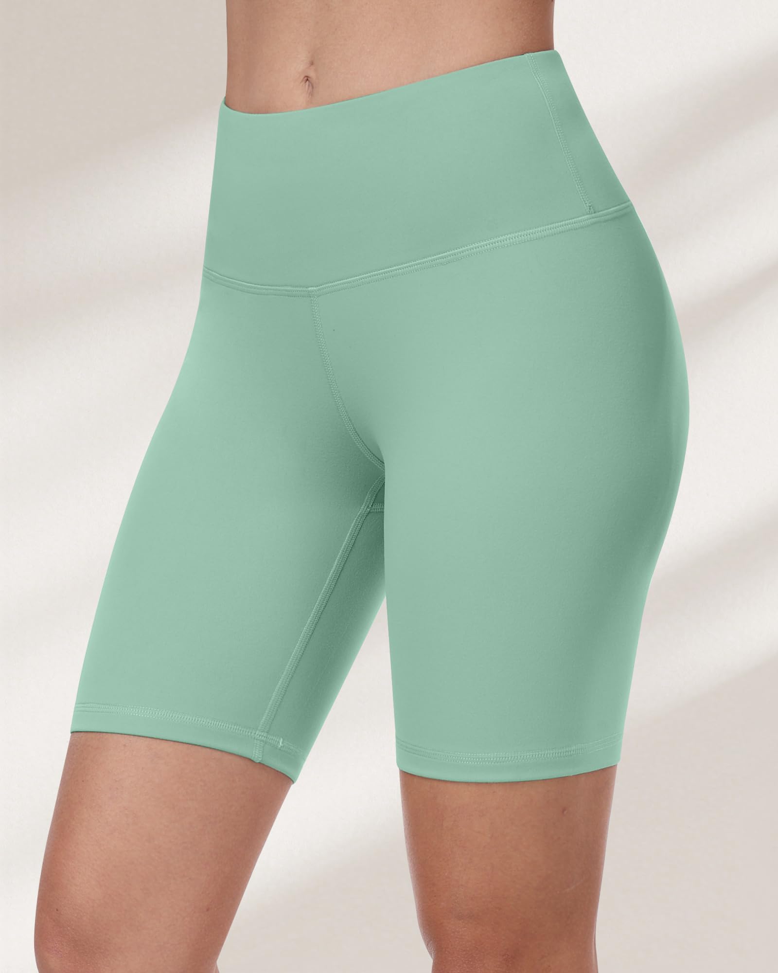 Pantalones cortos de ciclismo para mujer, cintura alta, control de abdomen, suaves, atléticos, gimnasio, yoga — view 17