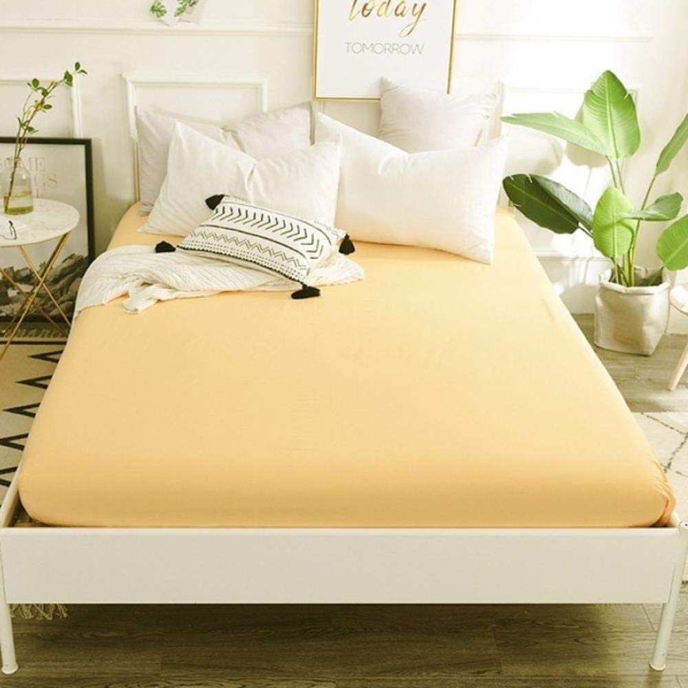 3PC Lenzuolo Coprimaterasso Quattro Angoli Con Fascia Elastica Lenzuolo Copriletto Camera Da Letto Con 2PC Federe-Yekong,120x200x27cm,China
