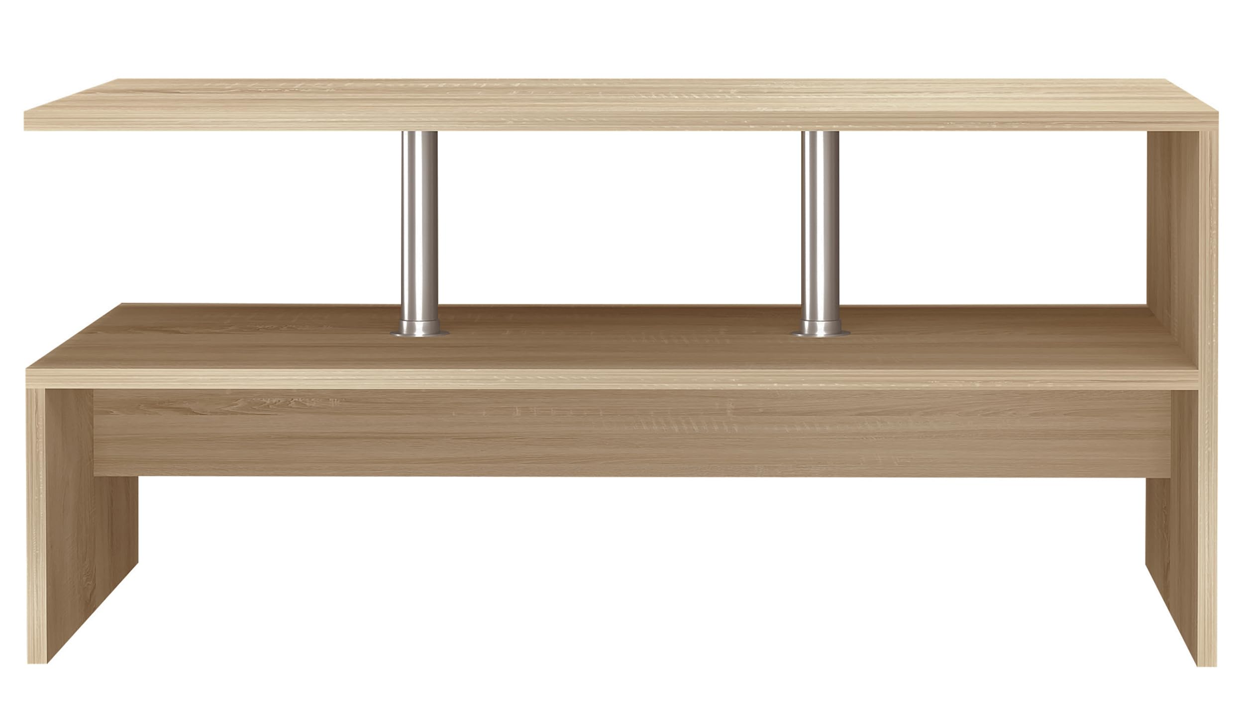 VCM Holz Couchtisch Sofatisch Wohnzimmertisch Beistelltisch Kaffeetisch Maliso L Sonoma-Eiche