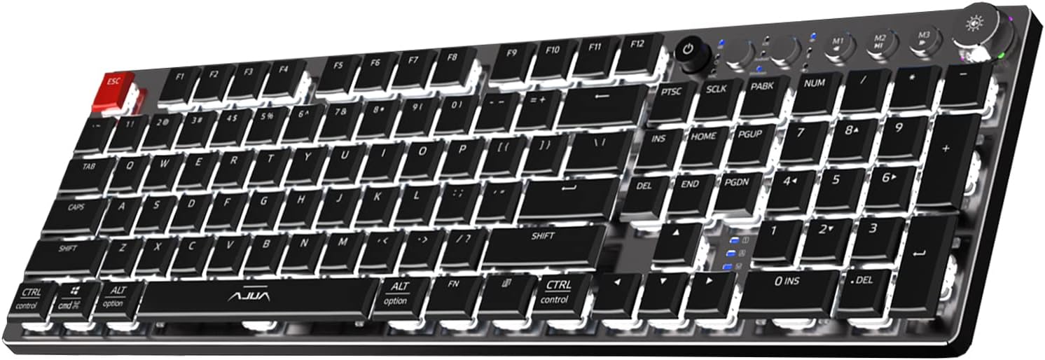 SOLAKAKA Full Size Low Profile Mechanical Keyboard LED Backlit Wired/2