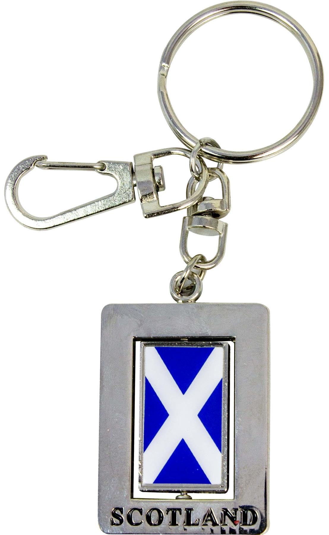 I Luv Ltd Scotland Flag Design Scottish Saltire Trolley Token Keyring – Coin For Supermarket Trolleys