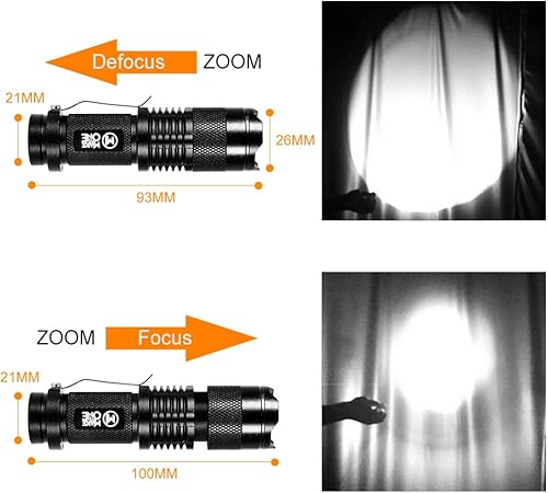 Miniatura 4 de Linterna IR Maketheone de 3 vatios, luz infrarroja de 850 nm, linterna de visión nocturna - La luz infrarroja es invisible para los ojos humanos