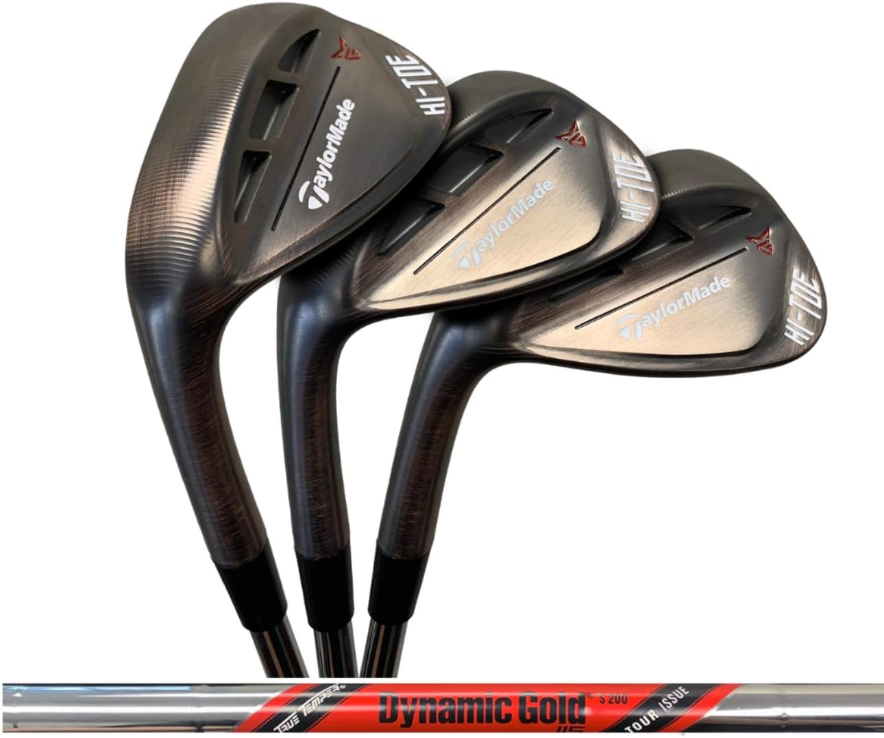 Left Handed TaylorMade Hi Toe Raw 50*, 54* & 58* Standard Bounce Wedge Set