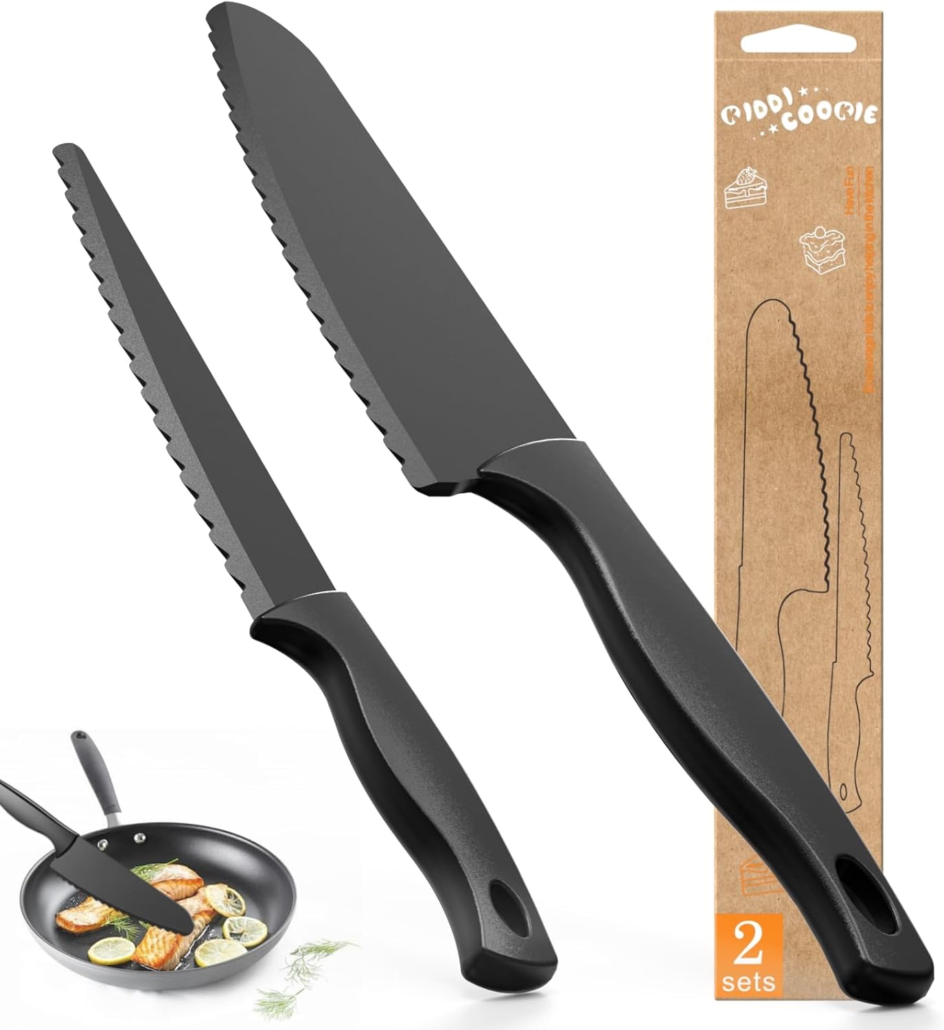 2pcs Nylon Knife, Kitchen Nylon Knives for Nonstick Pan, Safe, High Temperature Resistance