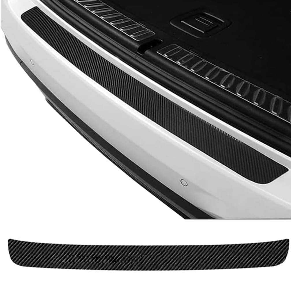 SANDEZI Car Rear Bumper Protector for Audi A4 Avant B9 8W I 2015-2024 -, Car Boot Sill Guard Anti-Scratch Tailgate Protection Strip Trim Bumper Cover
