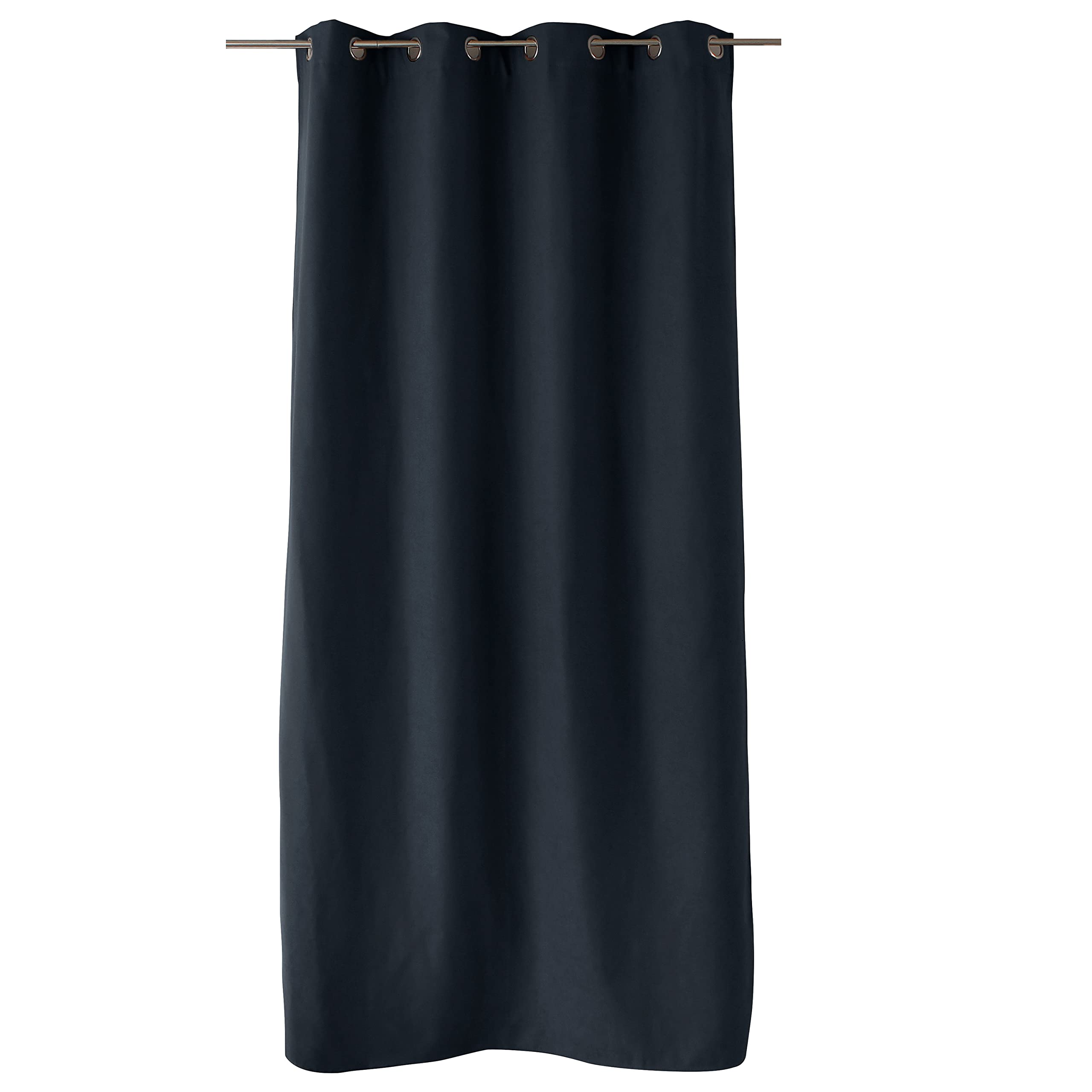ED Enjoy Home, Curtain, Polyester, 135 x 240 cm, Dark Grey, Nordica Collection, Ready to Hang, Washable at 30 °C - Image 2