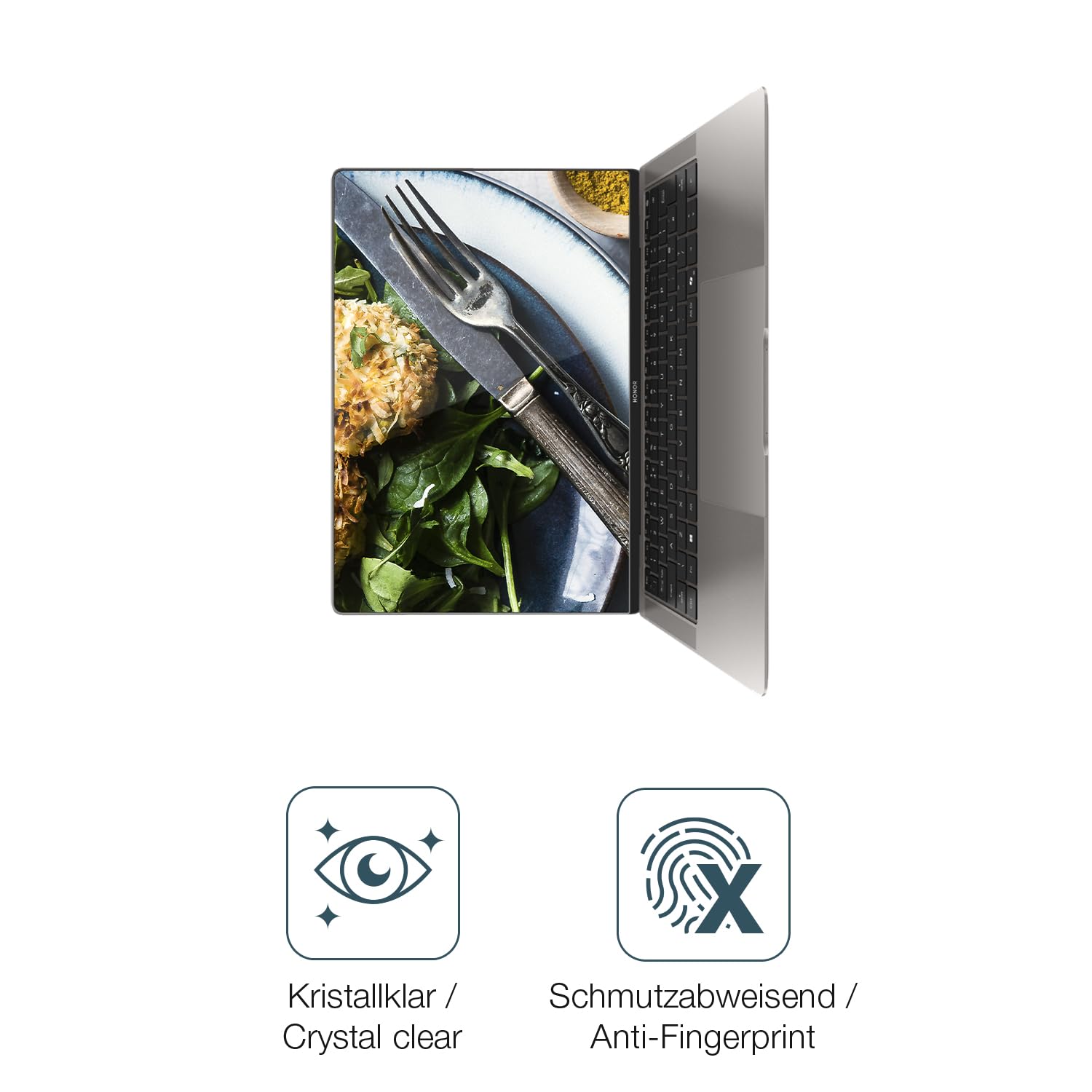 dipos 2x Pellicola Protettiva 9H trasparente per Honor MagicBook Art 14 | Non si rompe e non si scheggia, non è vero vetro, Anti-Shock, si adatta perfettamente, antigraffio, senza bolle, autoadesiva