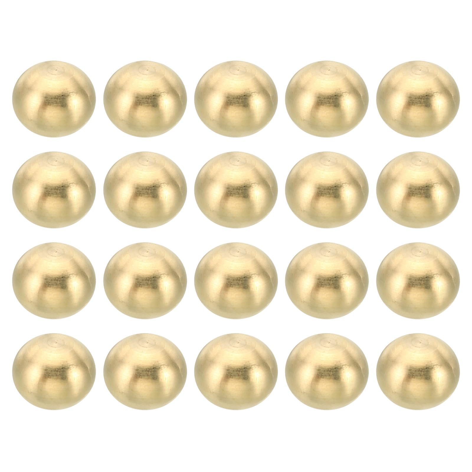 PATIKIL M4x0.7 Filettatura Tappo Dadi Manopola 20 Pacco Ottone Sfera Lampada Decorazione Vite Tappi Dado Custodia Dado per Mobili Illuminazione o Fai da Te Progetto 10mm