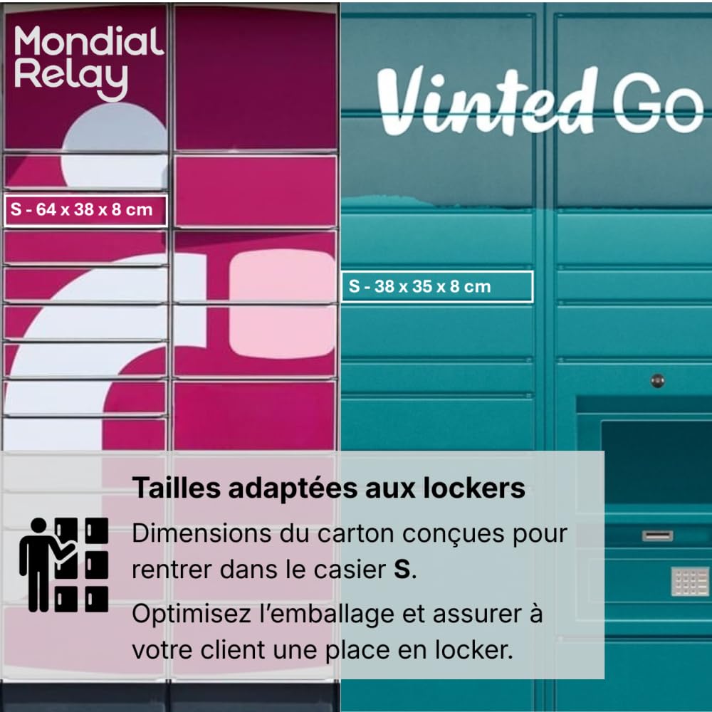 Life Pack Boite carton emballage colis M Lot de 10 33 x 25 x 7 cm Renforcé