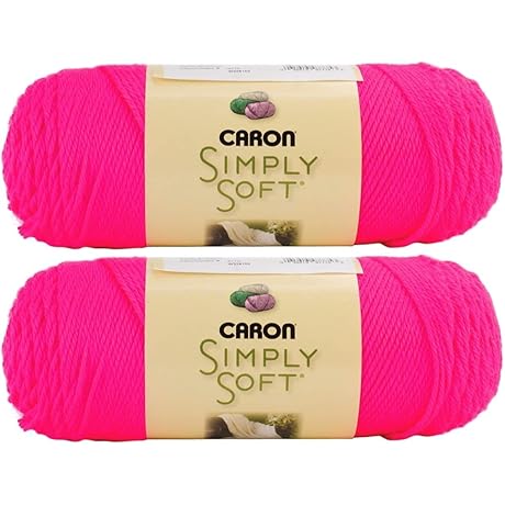 Caron Simply Soft Yarn Neon Pink