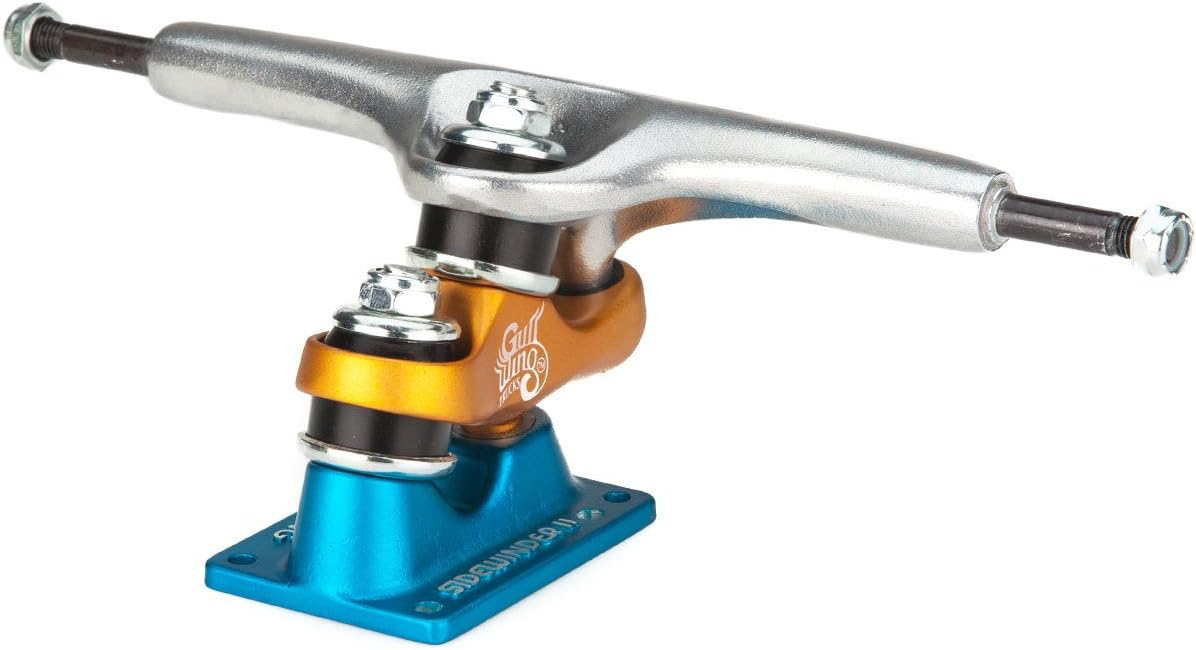 Sidewinder II Longboard Trucks - Blue/Orange - 10.0
