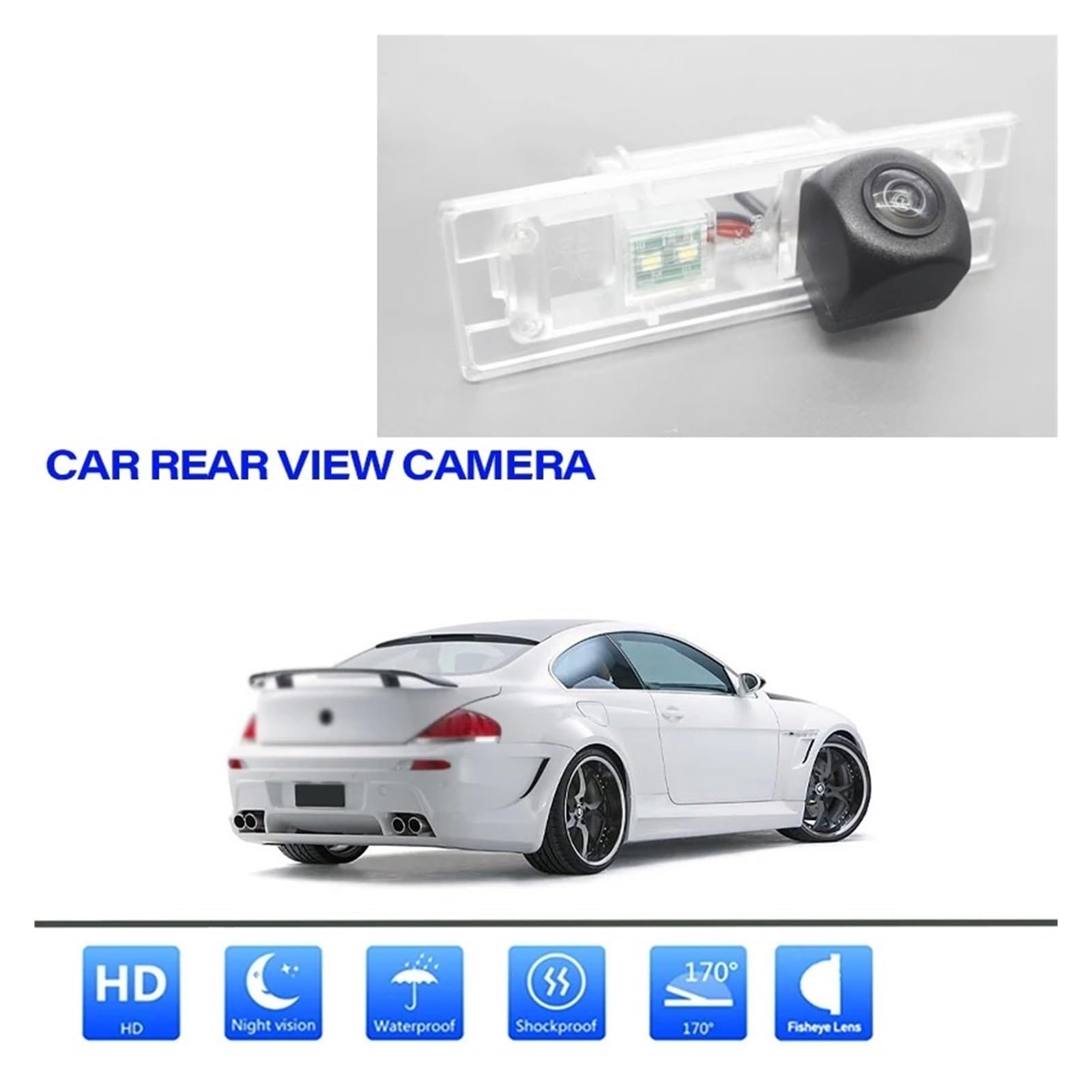 Zamiennik kamery cofania do BMW 6 M6 E63 E63N E64 E64N 2003~2010 CCD Full HD kamera noktowizyjna parking kamera cofania kamera cofania (kamera z filtrami) (kamera z filtrami)