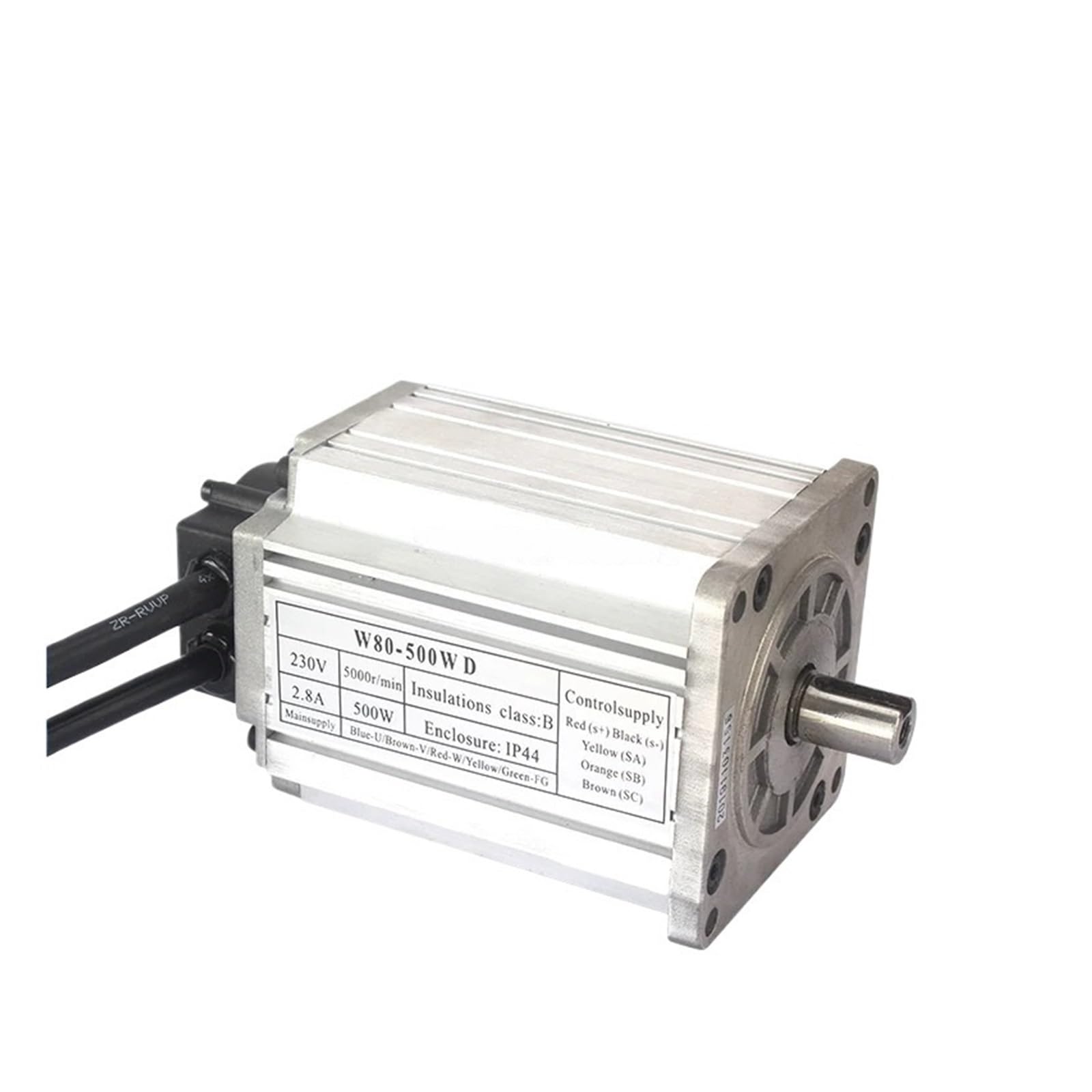 Bürstenloser Gleichstrommotor 220 V W80-500WD 5000 U/min Drehmaschinen-Elektromotor for Sieg SC2-014 Jet BD-X7 SOGI M1-350S
