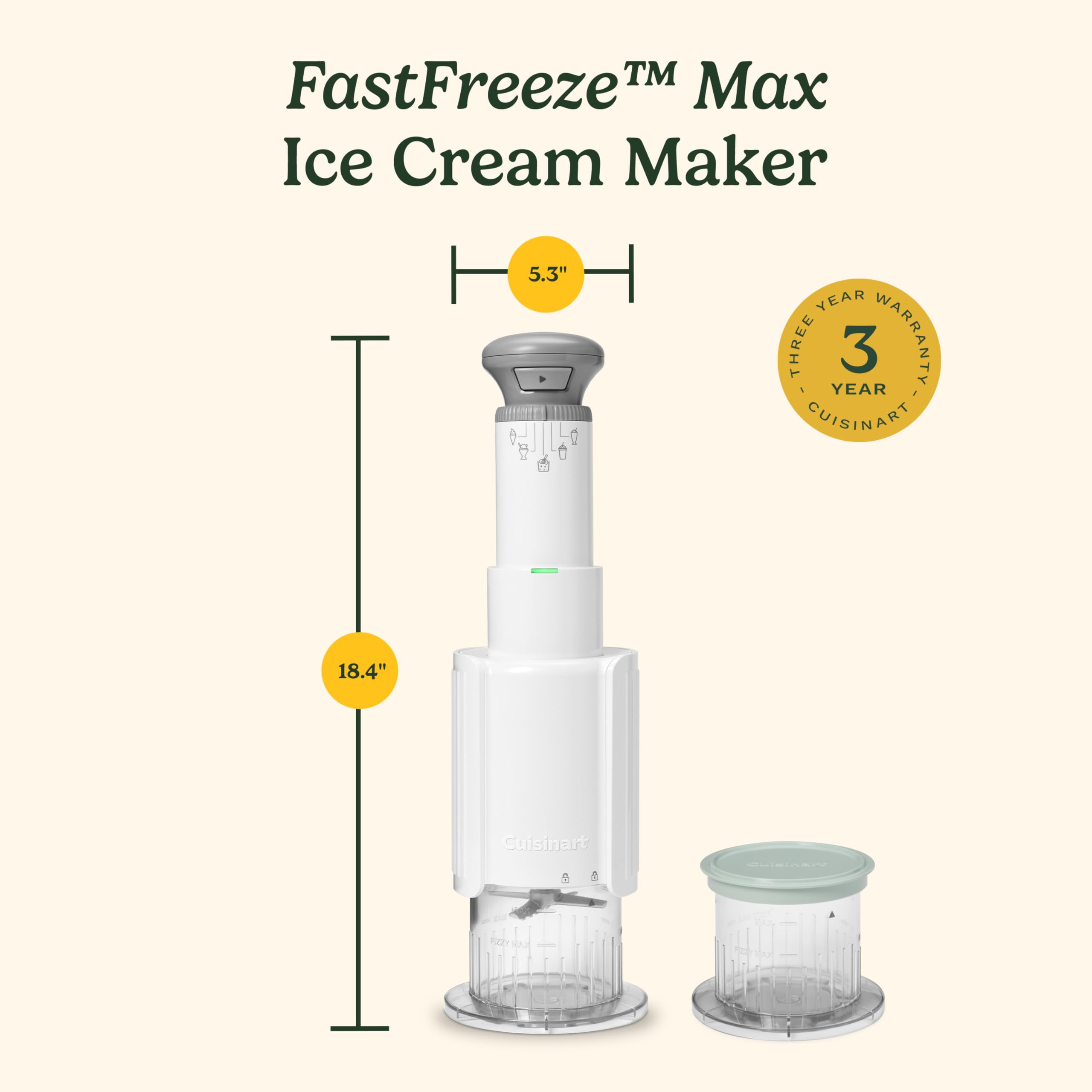 Cuisinart - Cuisinart Fast Freeze Max 5-in-1 Ice Cream, Smoo -7