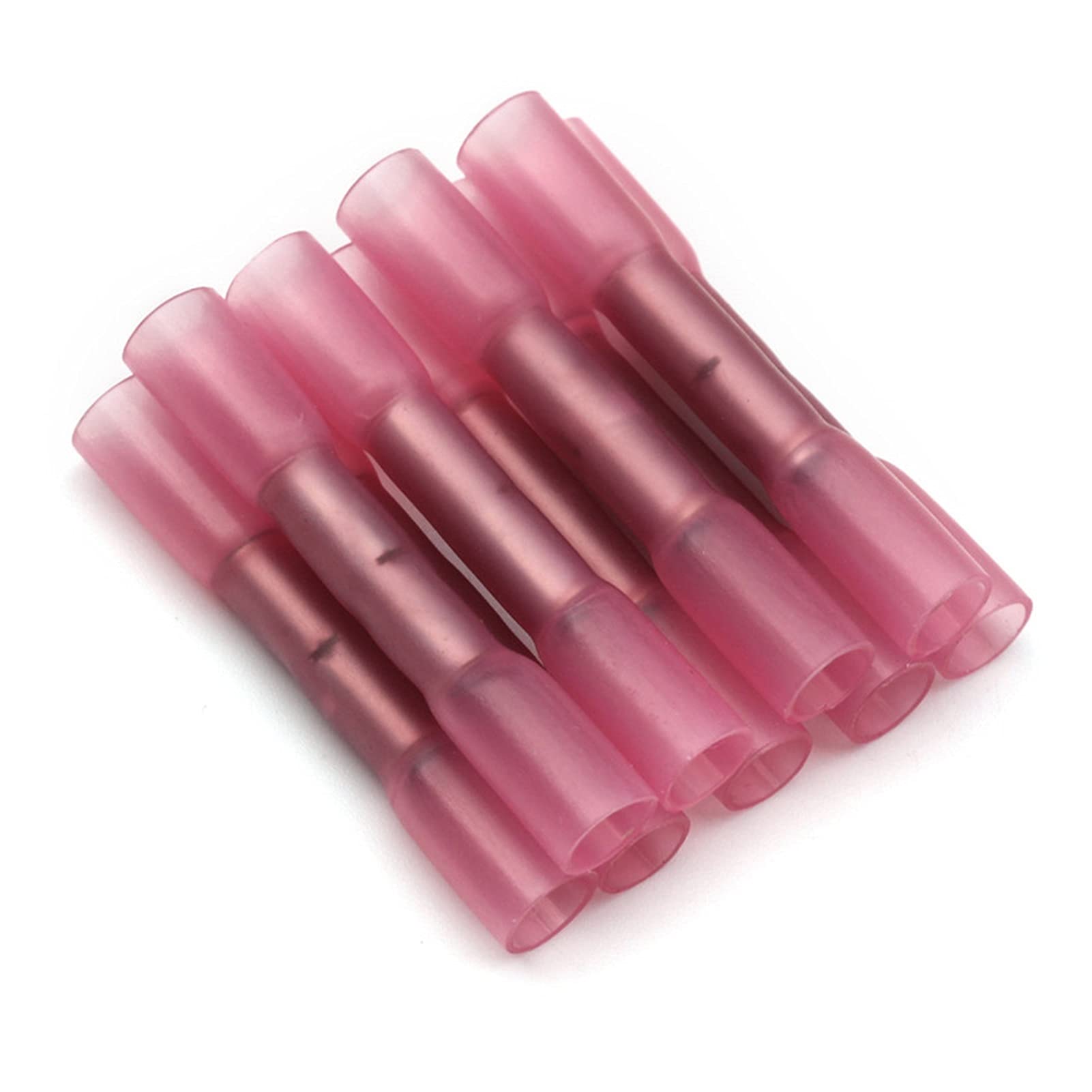 10/20/50 / 100pcs Terminales de Encogimiento de Calor de Calor eléctrico Soldadura Sello Conectores de Cable Terminal Automotriz Aislado Impermeable(Rosso,50pcs)