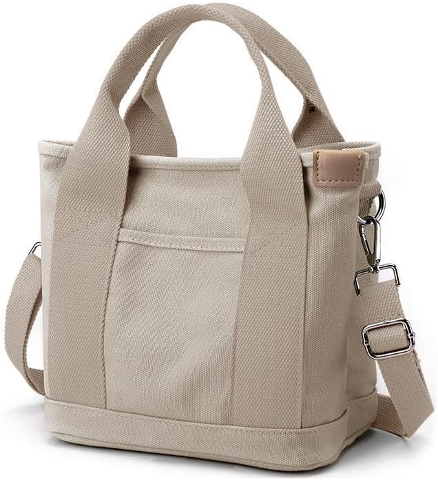 HalemetSmall Tote Bag with Zipper Tote Bag for Women Canvas Crossbody Bag Shoulder Bag Satchel Hobo Bag Messenger Bag 2023