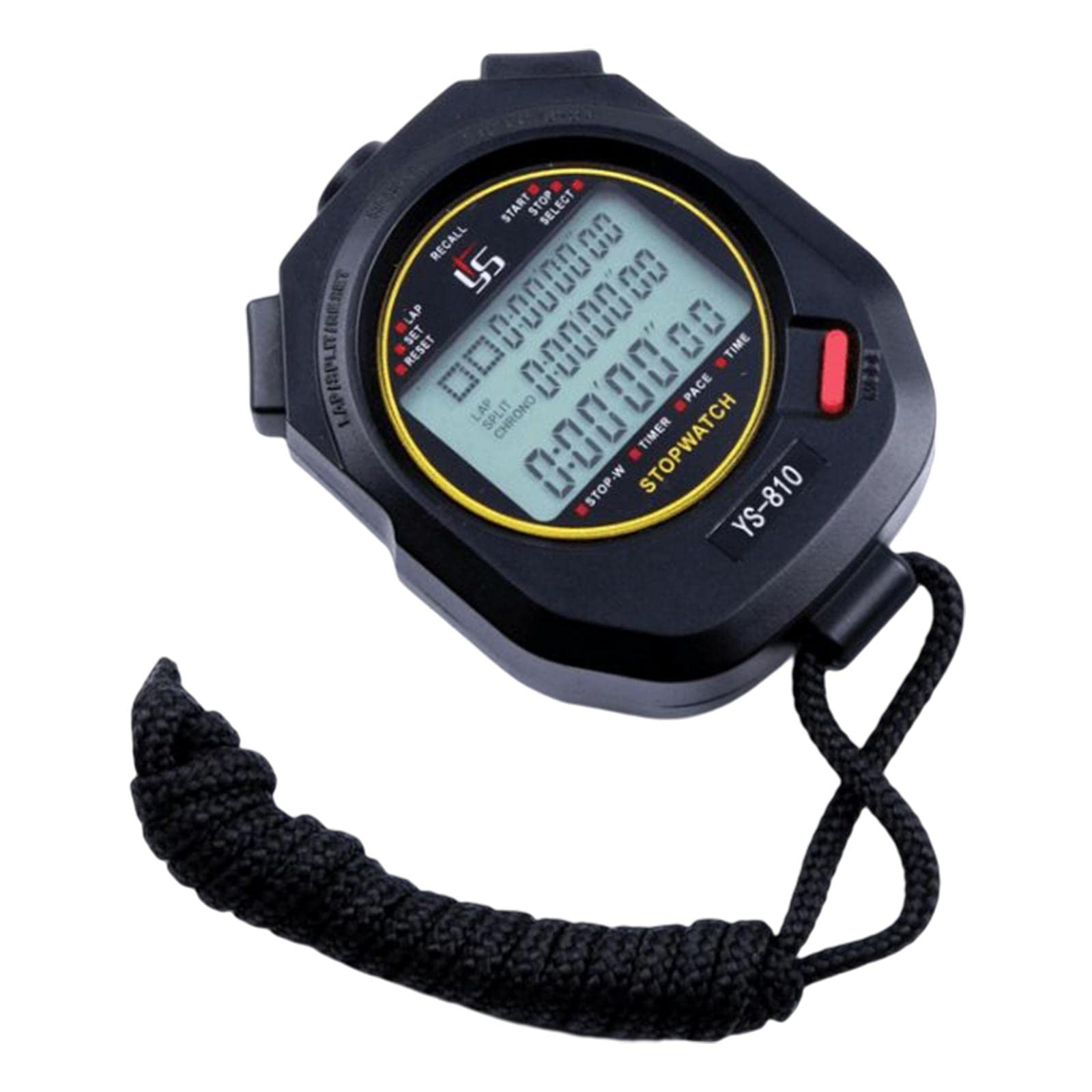 Digital Chronograph Timer Alarm Counter Waterproof LCD Handheld Stopwatch |Sporting Goods | Fitness, Running & Yoga | Fitness Technology | Stopwatches-picture-29